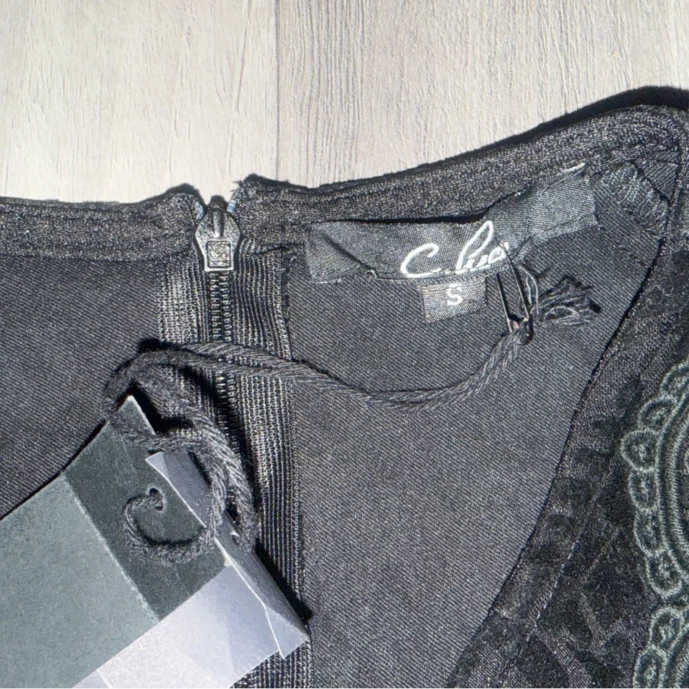 C. Luce Black Long Sleeve Lace Dress - Picture 7 of 8